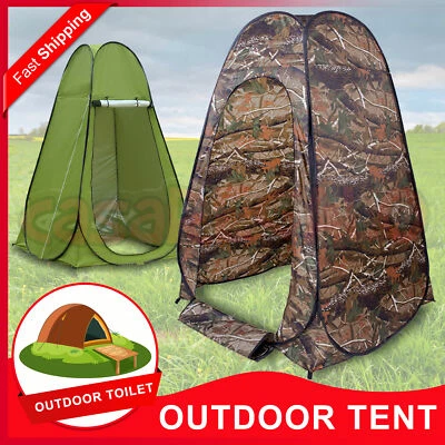 POP UP SHOWER TENT PRIVACY ENSUITE CHANGE ROOM TOILET FLIP OUT CAMPING - image 1 of 4