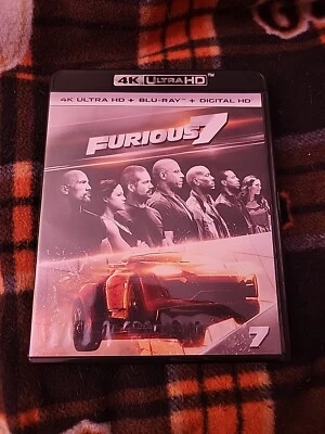 Furious 7 Blu-ray Like New.  4K Disc Is Missing!!!  Please Read!!! - Image 1 of 3