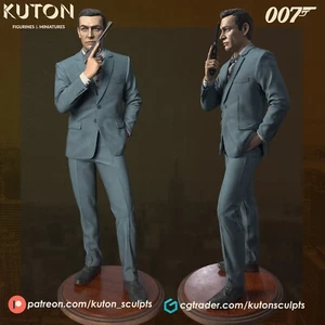 James Bond 3d Printed Model | Unassembled | Unpainted | 1/12-1/4 - Picture 1 of 2