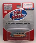 Ho Cmw Mini Metals #30249 1953 ?53 Ford Country Squire Wagon Car Glacier Blue