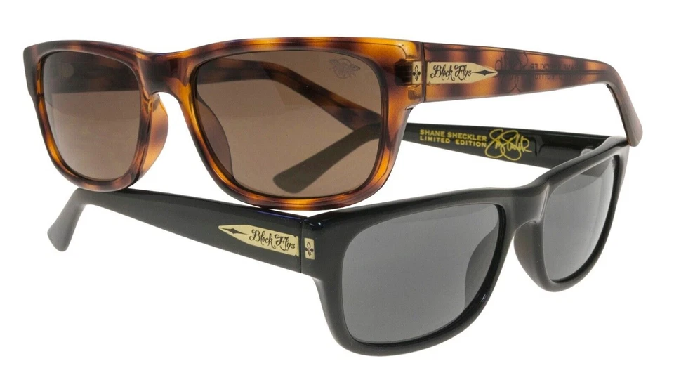 NUEVO Gafas de sol polarizadas Black Flys McFly marco tortuga brillante Foto 1 de 1