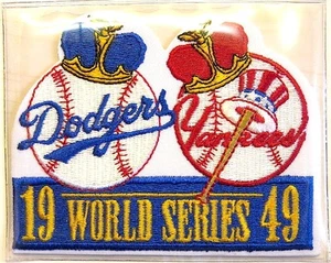 1949 WORLD SERIES NEW YORK YANKEES / BROOKLYN DODGERS Willabee & Ward PATCH ONLY - Picture 1 of 1