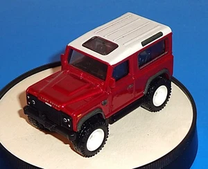 Hot Wheels 1 Loose Boulevard Set Vehicle Land Rover Defender 90 Red & White - Picture 1 of 2