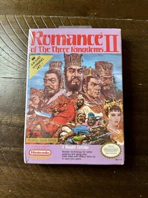 Romance of the Three Kingdoms II (NES, 1991) Nintendo - SEALED Brand New in Box! - Image 1 of 4