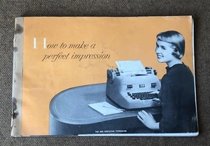 Vintage 1953 IBM Executive Electric Typewriter Owner’s Manual Illustrated Guide - Picture 1 of 21