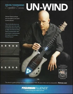 Publicidad de guitarra Devin Townsend Signature Framus 8 x 11 impresión de anuncio - Imagen 1 de 3