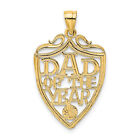 10K DAD OF THE YEAR Plaque Pendant 10C3018