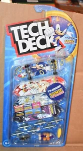 Tech Deck Finesse Sonic the Hedgehog Rings fingerboard 4 PACK NEW - Picture 1 of 5