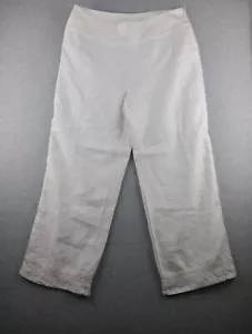 Richard Malcolm Lino Irlandés 10 Preciosos Pantalones Blancos, Pierna Ancha Forrados Crochet Nuevos con Etiquetas - Imagen 1 de 12