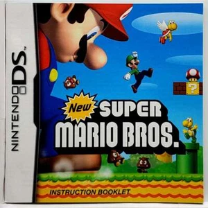 (Solo Manual) New Super Mario Bros Nintendo DS Prístino Auténtico - Imagen 1 de 6