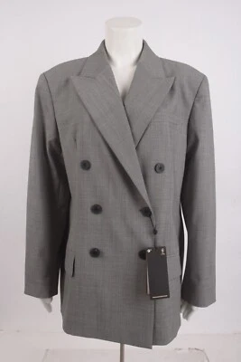 Chaqueta Blazer Massimo Dutti Mujer Doble Pecho US 6 EU 38 Gris 6030/539 Nueva con Etiquetas Foto 1 de 4