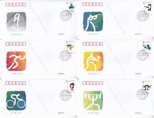 PRC CHINA FDC 6 X FIRST DAY COVER 2006 MELODY OF THE OLYMPIC SPORTS STAMP SET