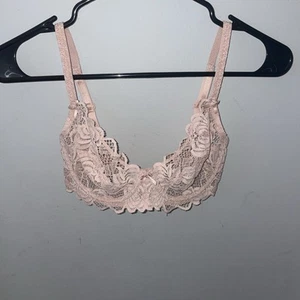 SUJETADOR DE ENCAJE DE LUJO ADORE ME - SIN RELLENO - TALLA 30D - Rosa - Nuevo con etiquetas - Imagen 1 de 3
