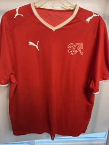 Switzerland National Team PUMA HOME FOOTBALL SOCCER JERSEY - Picture 1 of 6