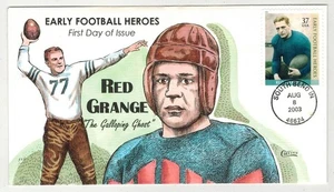2003 COLLINS HANDPAINTED EARLY FOOTBALL HEROES RED GRANGE CHICAGO BEARS - Picture 1 of 1