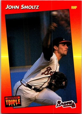 1992 Triple Play #172 John Smoltz - Image 1 of 2