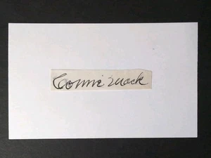 Connie Mack (d.1956) Signed Cut Debut 1886 Wash Nationals Philadelphia Athletics - Picture 1 of 2