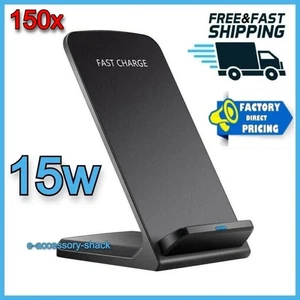 150x Wireless Fast Charger Charging Pad Stand Dock For Samsung Galaxy iPhone - Picture 1 of 12