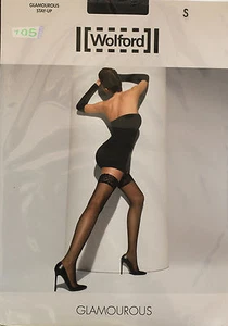 New Low Fantasy Stocking Black 15 Den + Wolford Glamourous + S (FR40/42) - Picture 1 of 2