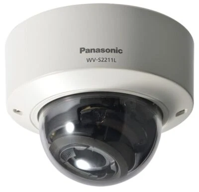 Cámara domo de seguridad de red Panasonic i-PRO con visión nocturna WV-S2211L Foto 1 de 4
