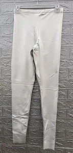 New Naked Wardrobe All Faux Legging Silver Size Medium - Picture 1 of 5
