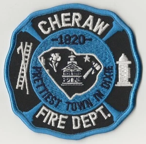 CHERAW South Carolina FIRE DEPARTMENT Patch. NEW. - Picture 1 of 1