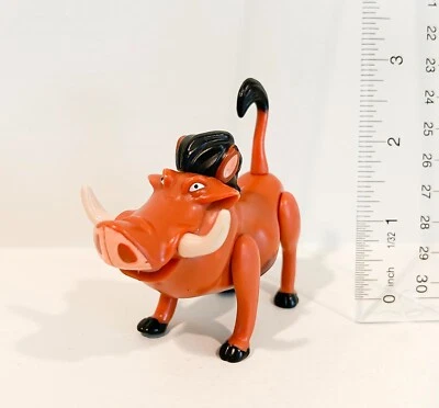 DISNEY LION KING PUMBA/WARTHOG PVC Plástico Juguete Estatuilla/Coleccionable 3" de largo Foto 1 de 3