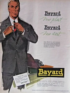 PUBLICITÉ 1958 BAYARD ME PLAIT ME SERT COSTUME MODÉLE 623 - ADVERTISING - Picture 1 of 1