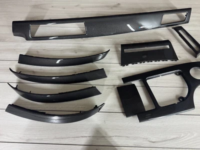 Jeu de pièces de garniture intérieure en fibre de carbone BMW E60 E61 M5 Pre ... - Photo 1/4