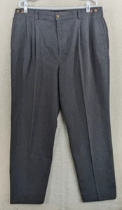 FARAH Stretch Men’s Pleated Casual Pants Gray Color Size 36 - 40W X 31L - Picture 1 of 10