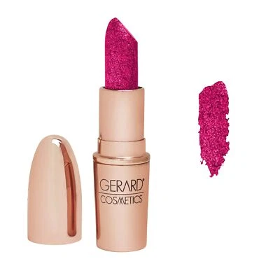 Gerard Cosmetics Glitter Lipstick Cupid | Hot Pink Lipstick with Sparkling Me... - Image 1 of 4