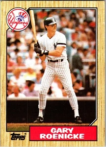 Trade Card Gary Roenicke 1987 Topps #683 MLB Major League Baseball NY Yankees - Picture 1 of 2
