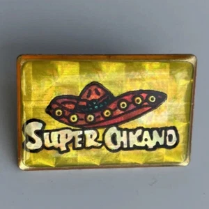 Super Chicano Sombrero Mexican American Culture Hispanic Humor Vtg Hat Lapel Pin - Picture 1 of 12