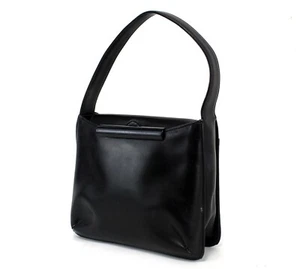 GIVENCHY Black Leather Accessories Bag Hand Shoulder Bag Used Vintage - Picture 1 of 18