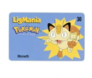 2000 Meowth Pokemon Ultra seltene Brasil LigMania Handykarte - Bild 1 von 2