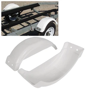 Lot de 2 ailes de remorque à essieu unique PWC/Jet avec étape pour roue de pneu 8"-12" - Photo 1/12