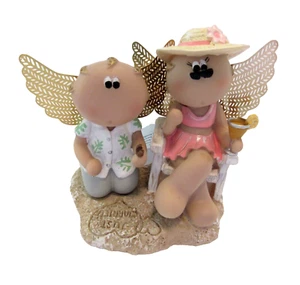 Figura HoneyMoon Pareja Ángel Mejillas Serie Boda Russ Berrie Regalo Nuevo - Imagen 1 de 11