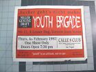 Flyer punk vintage - Youth Brigade Vermin From Venus at Calle 8 Club PSP