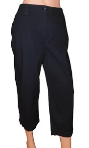 Falls Creek Womens Capri Pants Black Size 10 - Picture 1 of 3