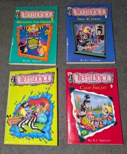 RARE BEETLEJUICE BOOKS BJ SPECTER MINSTREL PAPERBACK #1 4 5 6 CAMP TWISTED PRES - Picture 1 of 12