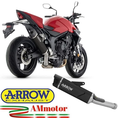 Arrow Honda Hornet 1000 SP 2025 Terminale Di Scarico Moto Indy Race Evo Nero - Immagine 1 di 3