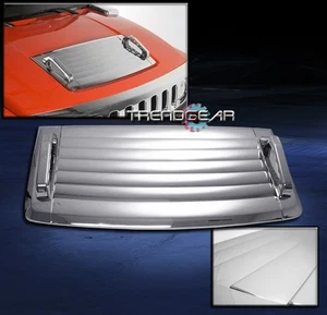 06-10 HUMMER H3 HOOD DECK VENT PANEL HANDLE COVERS TRIM MOULDING ABS CHROME 3PCS - Picture 1 of 1