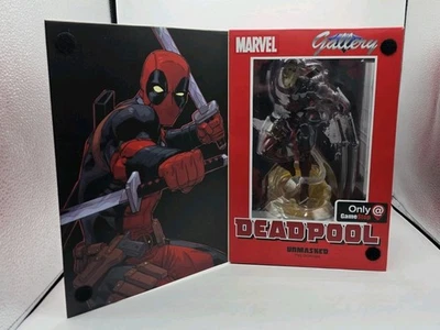Diamond Select Toys Marvel Gallery: Unmasked Deadpool PVC Diorama Gamestop - Image 1 of 4