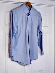 Men's BROOKS BROTHERS Blue "Regent" Oxford Dress Shirt Size 15.5/34 - Picture 1 of 4
