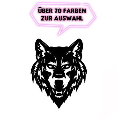 Aufkleber Auto Wolf Logo LKW Bike 30cm Tuning Sticker car  Motiv Folie Deko M3 - Bild 1 von 4