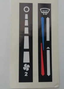 Dash Binnacle Heater & Fan Control Labels for Land Rover ref MTC6007 MTC6007 - Picture 1 of 1