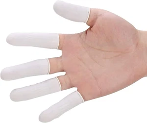 100 Stück Latex Fingerlinge,Einweg Fingerschutz Naturlatex,Fingerschutz Wasserdi - Bild 1 von 7