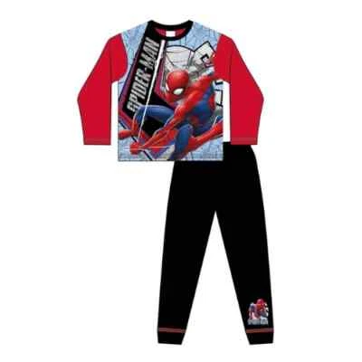 Pijama largo oficial Marvel Spiderman para niños mayores rojo/negro 4/5. 5/6, 7/8,9/10 Foto 1 de 3
