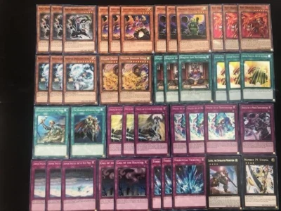 YUGIOH NINJA DECK- NINJITSU ART - GRANDMASTER HANZO- WHITE DRAGON- RED- YELLOW - Image 1 of 4