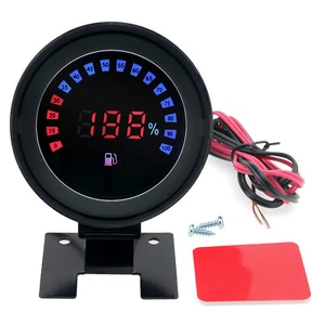 12V/24V Car Truck LCD Fuel Level Gauge Meter For Truck Motorcycle Car Oil Tank - Picture 1 of 11
